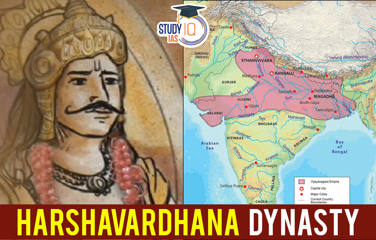 Harshavardhana Dynasty, History, Reign, Administration, Decline