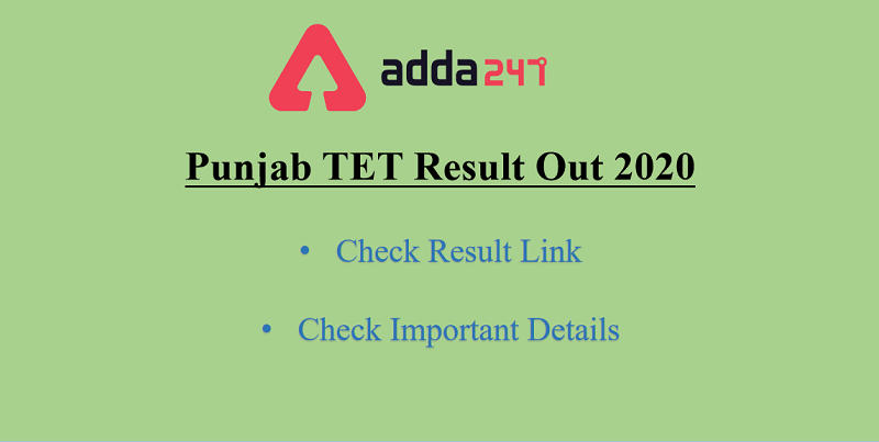 PSTET Result 2020 Out: Check Punjab TET Result @pstet.net_30.1