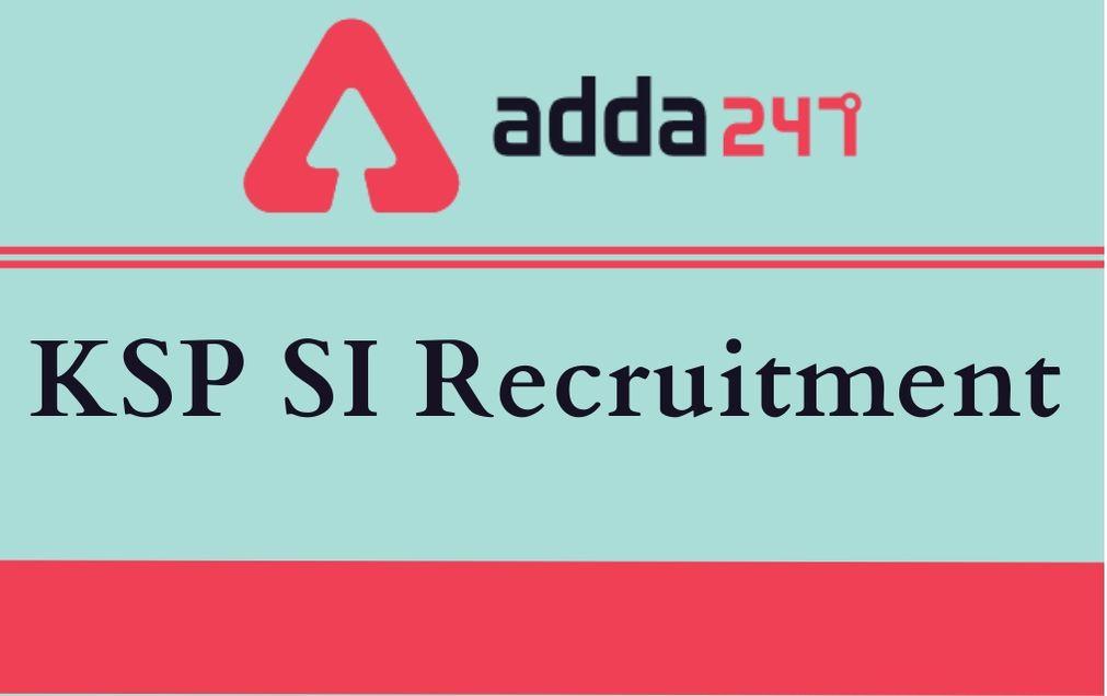 KSP Sub Inspector Recruitment 2020: Apply Online For 162 SI_30.1
