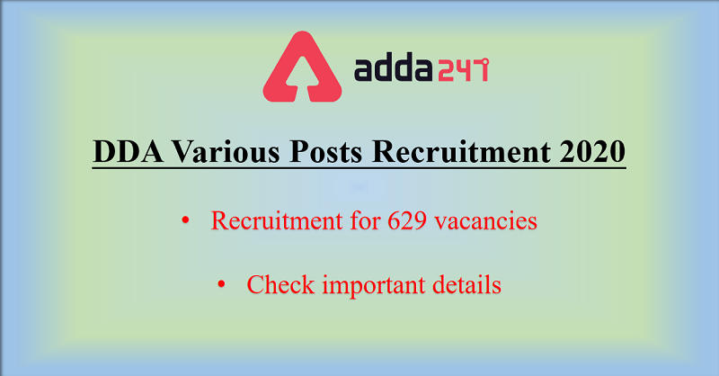 DDA Patwari Recruitment 2020: Online Applcation Date Extended, Eligibility Relaxed_30.1