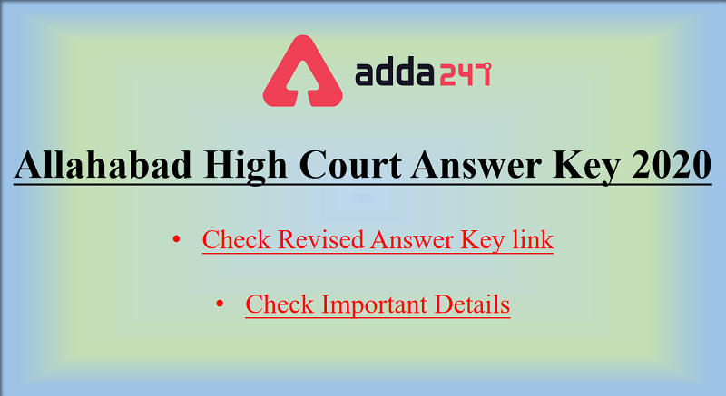 Allahabad High Court RO CA Revised Answer Key 2020 Out_30.1