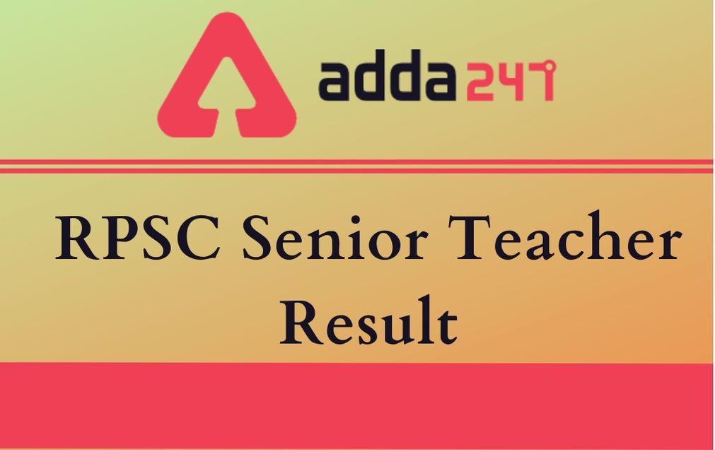 RPSC Senior Teachers Result 2020 Out: Mathematics Result PDF_30.1