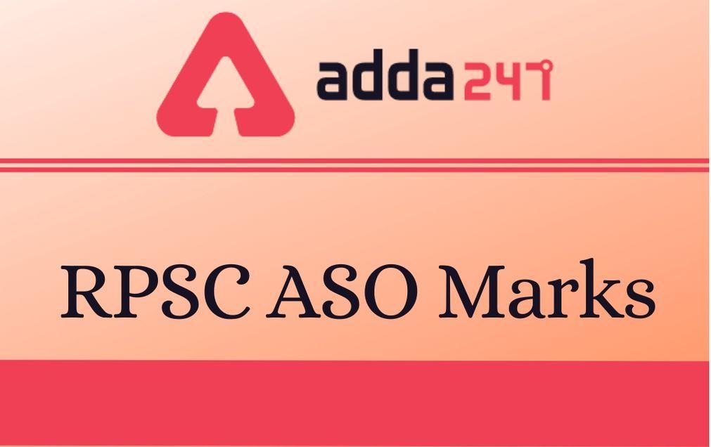 RPSC ASO Marks 2020 Out: Check RPSC Assistant Statistical Marks_30.1