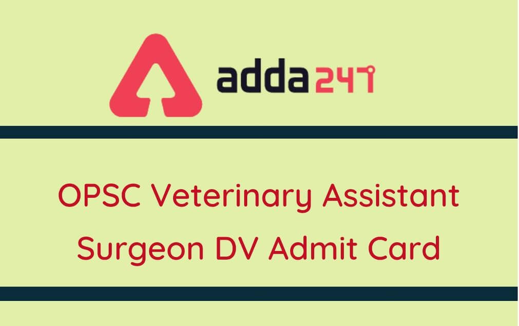 OPSC Veterinary Assistant Surgeon DV Admit Card 2020 Out_30.1