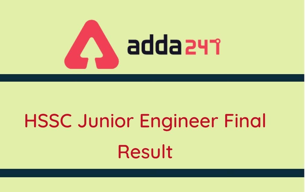 HSSC Junior Engineer Civil Final Result 2020 Out: Check Result PDF_30.1