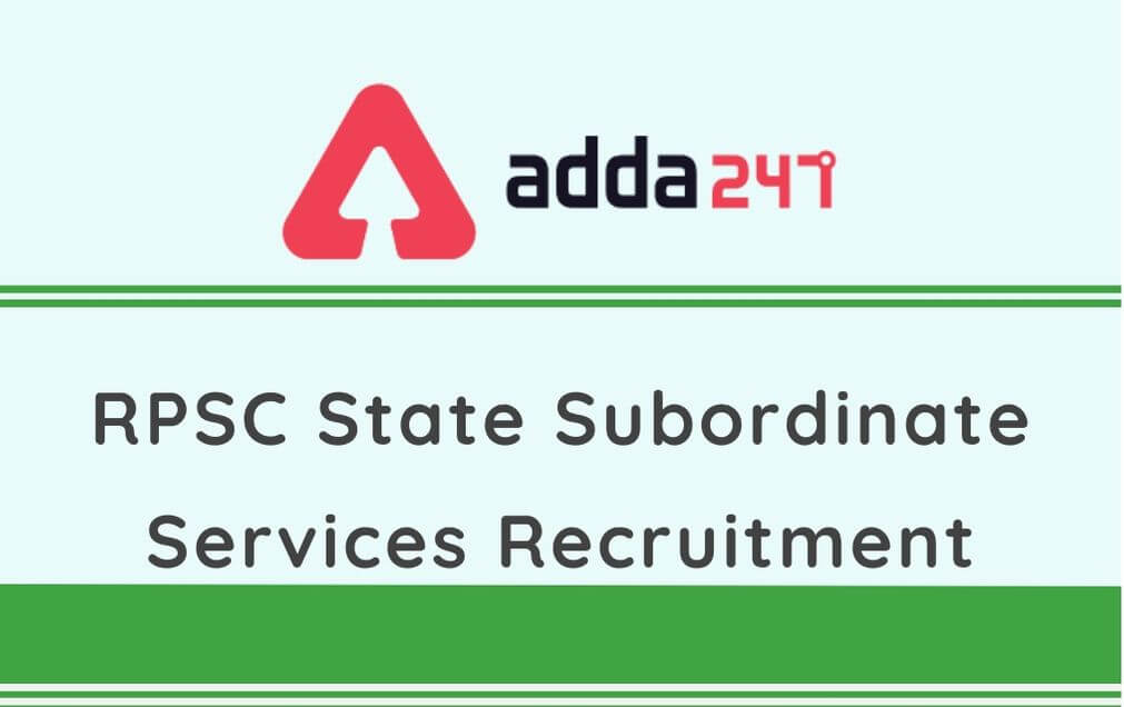 RPSC State Subordinate Services 2020: 1014 Vacancies Announced_30.1