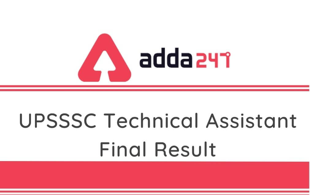 UPSSSC Technical Assistant Final Result 2016 Out: Check Result PDF_30.1