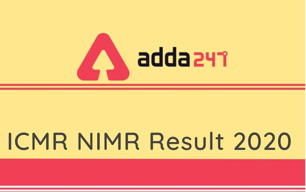 NIMR Result 2020 Out: Check NIMR Result For IT Manager/UDC/SO & Other Posts_30.1
