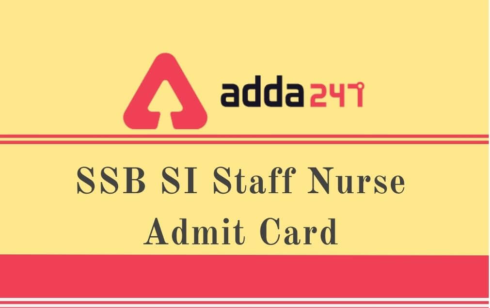 SSB SI, ASI Admit Card 2020 Out: Download Written Exam Admit Card_40.1