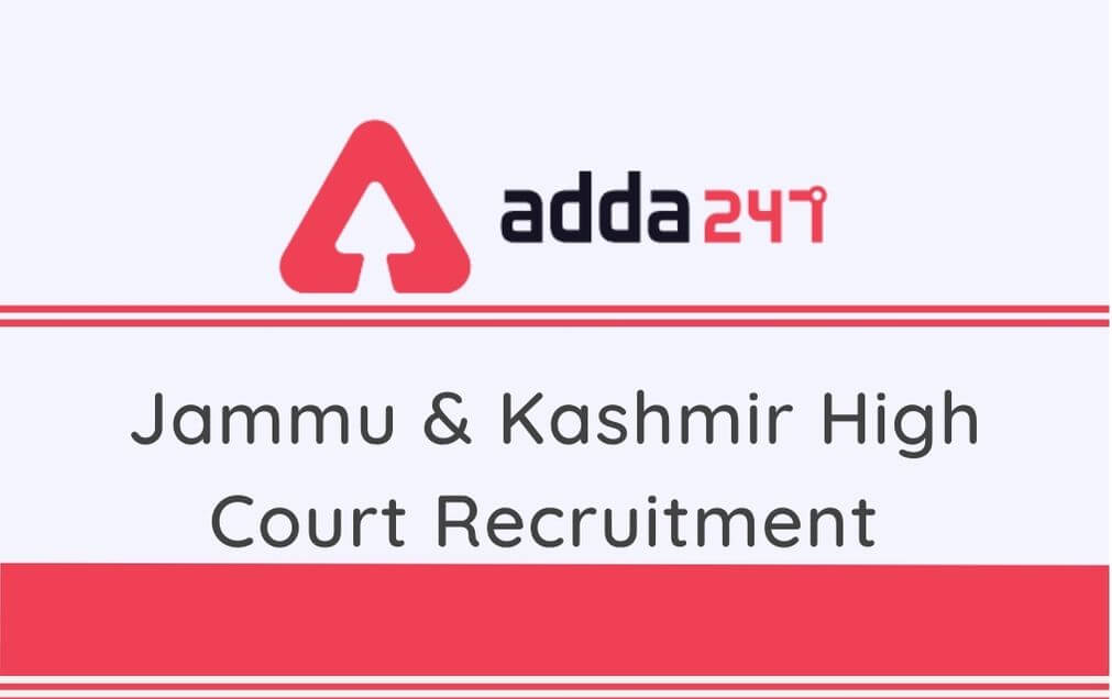 JK High Court Recruitment 2020: 28 Vacancies Notified for Steno, Steno-Typist & Other Posts, Apply Online_30.1