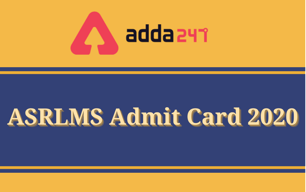 ASRLMS Admit Card 2020 Released: Download Hall Ticket For Block Coordinator and Other Posts @asrlms.assam.gov.in_30.1