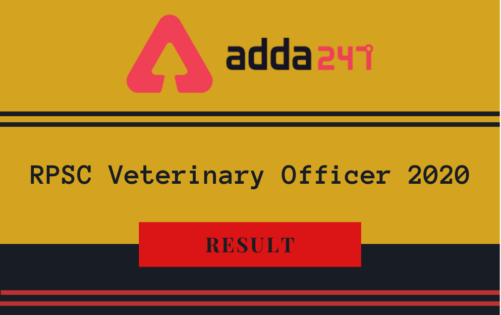 RPSC Veterinary Officer Result 2020 Released: Check Result PDF_30.1
