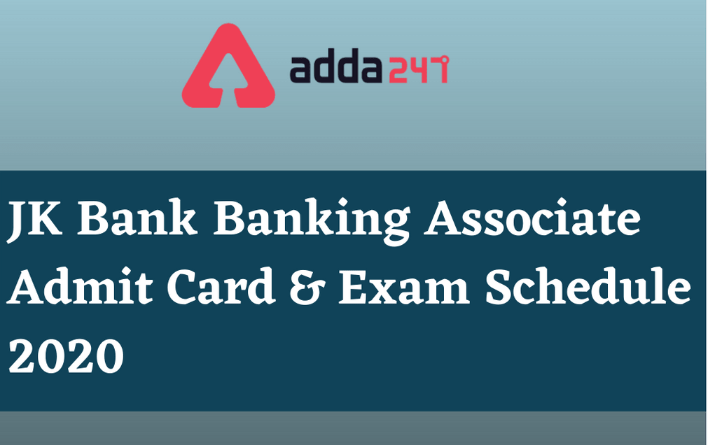 JK Banking Associate Admit Card 2020: Check Online Clerical Exam Dates_30.1