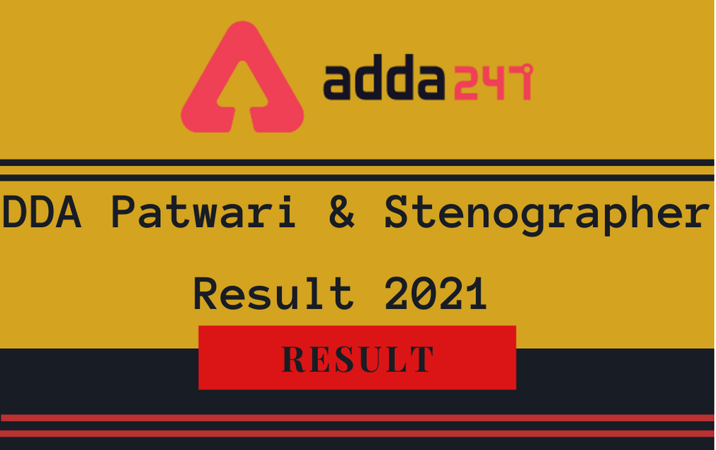 DDA Patwari and Steno Result 2021 Out: Check Stenographer & Patwari Result PDF_30.1