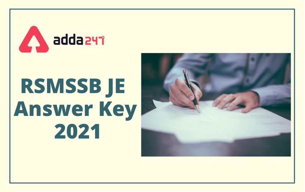 RSMSSB JE Answer Key 2021: Raise Objection Till 09th April 2021_30.1