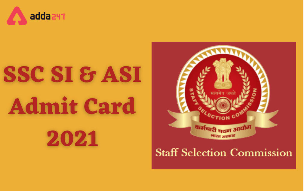 SSC SI & ASI Admit Card 2021 Out: Download Document Verification Call Letter_30.1