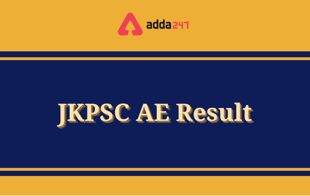 JKPSC AE Result 2021 Out , Checkout Merit List_30.1