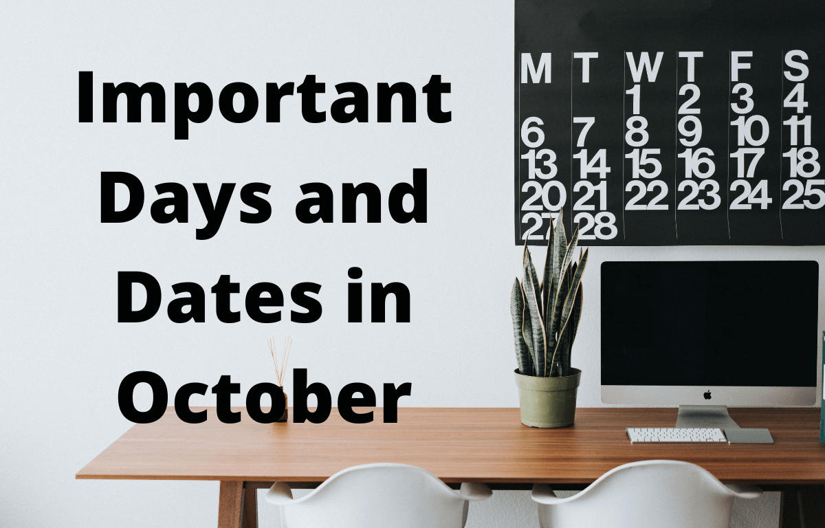 Important Days in October 2022, List of National and International Events_30.1