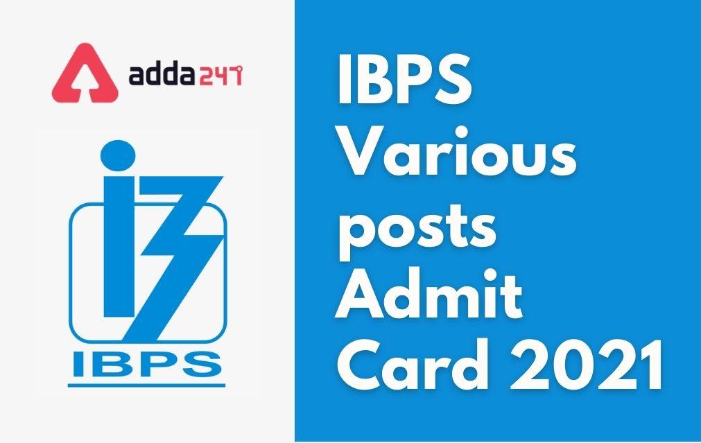 IBPS Various Posts Interview Admit Card 2021 Out, Download Interview Call Letter_30.1