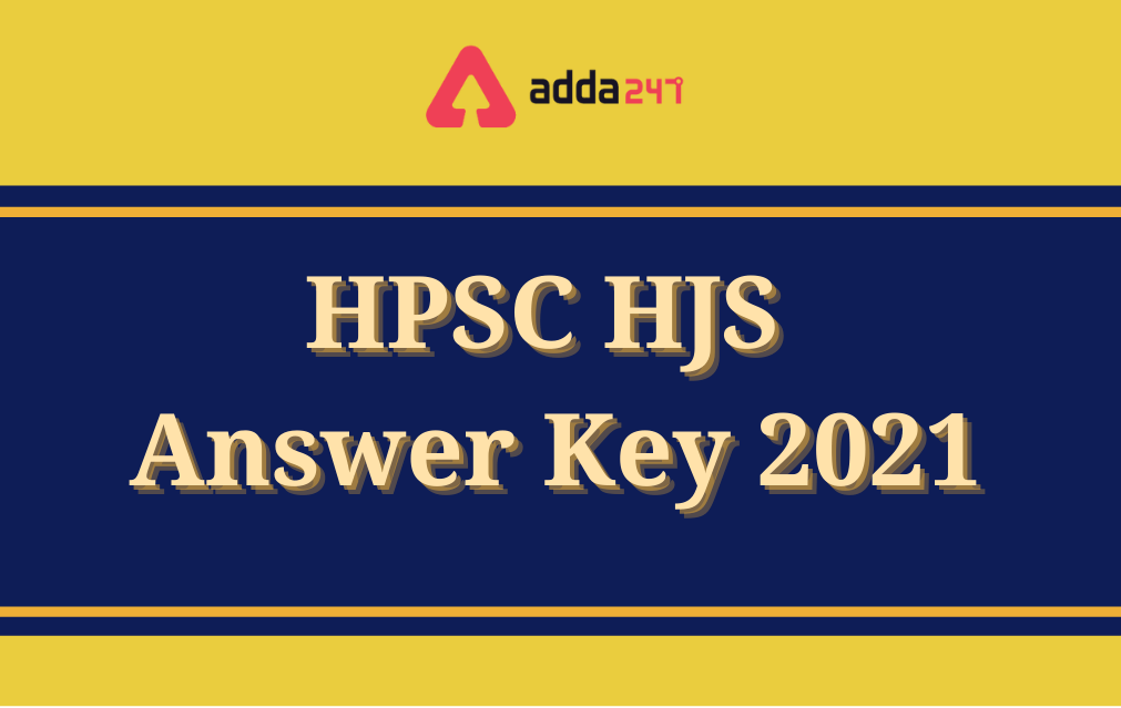 HJS Answer Key 2021 Out for Haryana Civil Service (JB) Exam_30.1