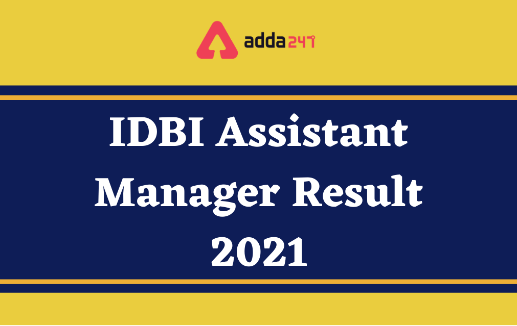 IDBI Assistant Manager Final Result 2021 Out_30.1