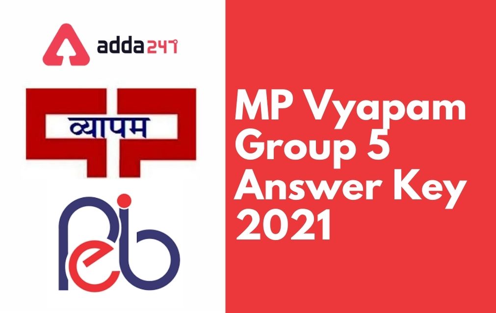 MP Vyapam Group 5 Answer Key 2021 Out, Download Response Sheet_30.1