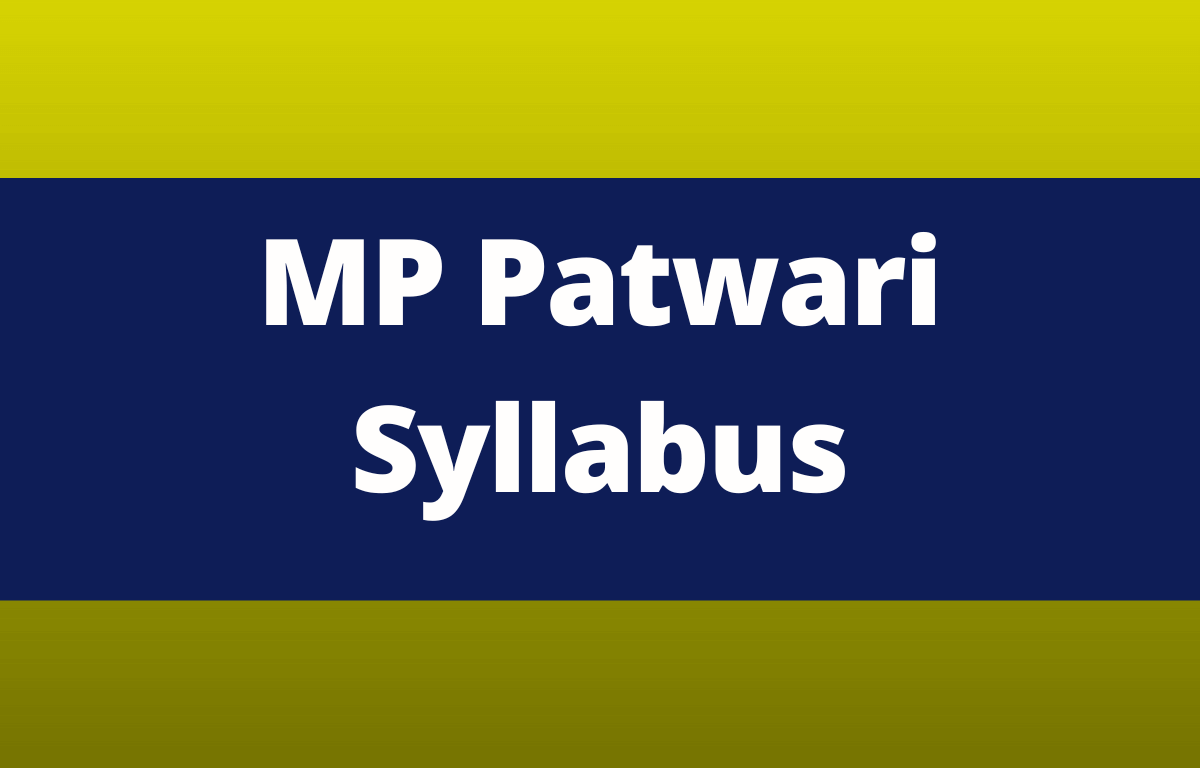 MP Patwari Syllabus 2023, मध्यप्रदेश पटवारी सिलेबस हिंदी में_30.1