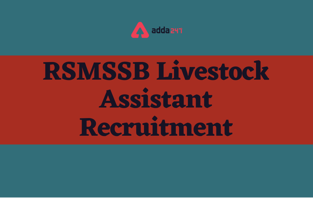 RSMSSB Livestock Assistant Recruitment 2022 for 1136 Posts_30.1