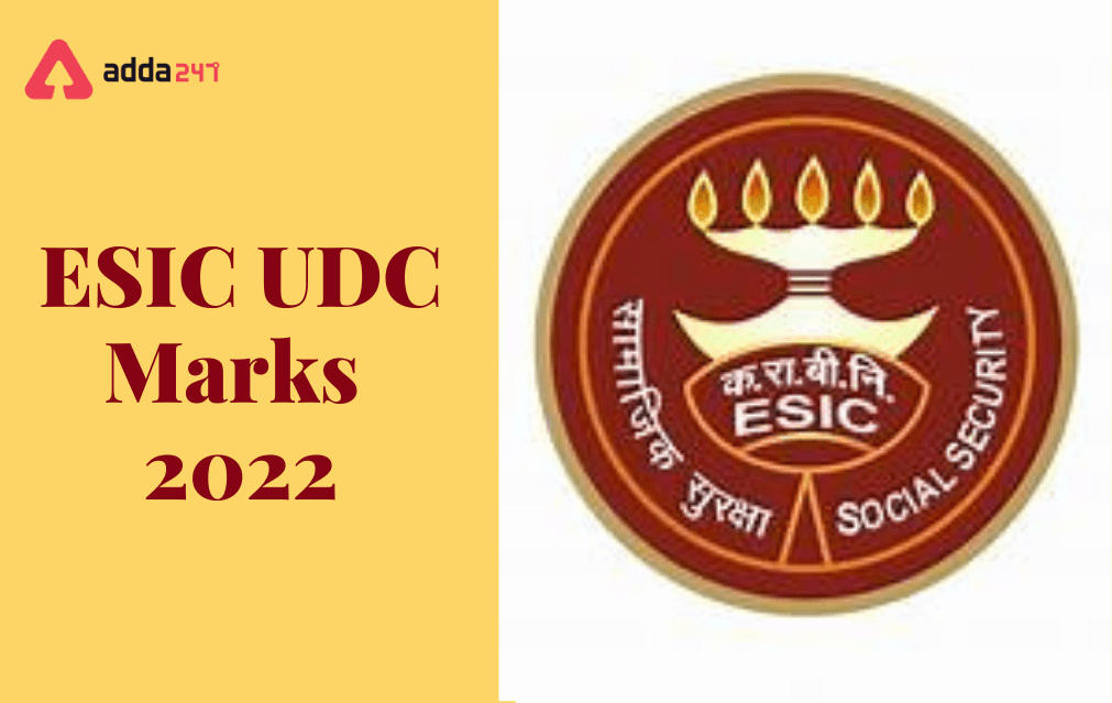 ESIC UDC Mains Score Card 2022, Check Your Marks_30.1