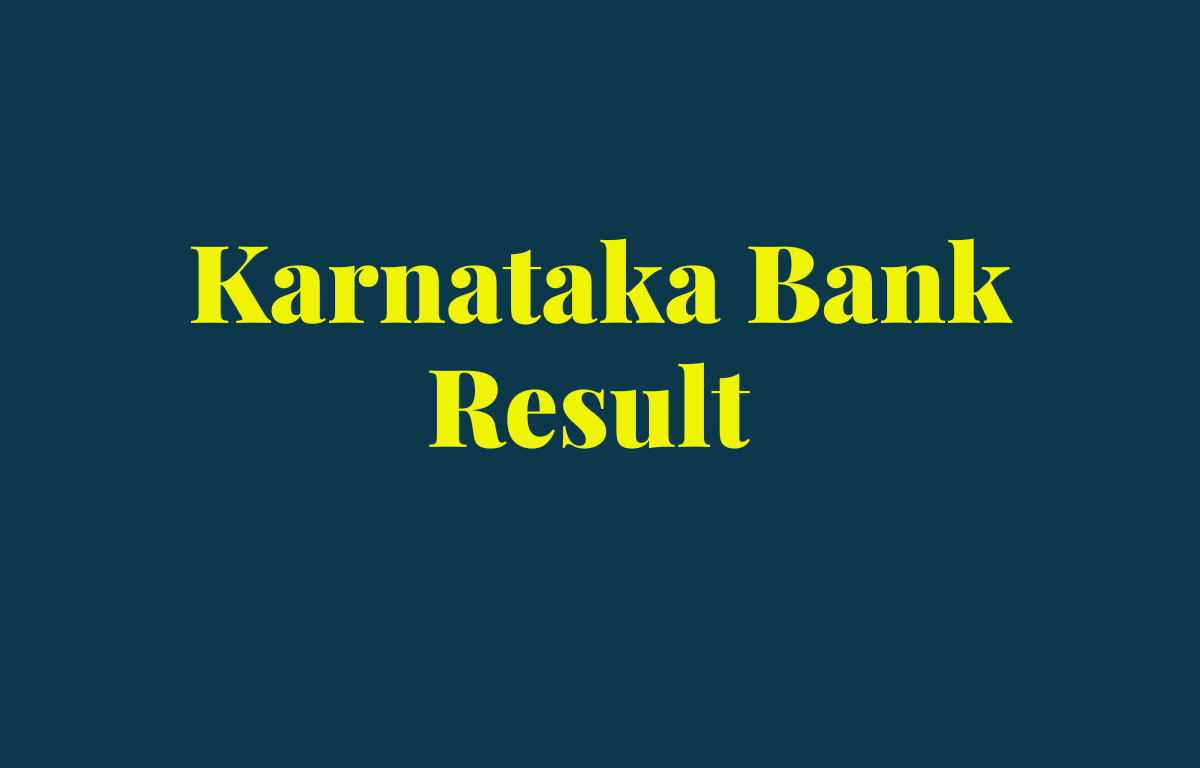Karnataka Bank Final Result 2022 Out for Clerk, Result PDF_30.1