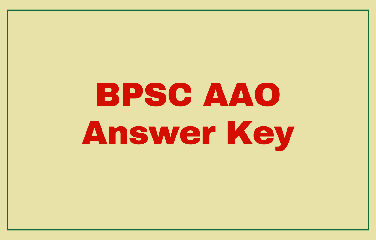 BPSC AAO Answer Key 2022 Out for Assistant Audit Officer Exam_30.1
