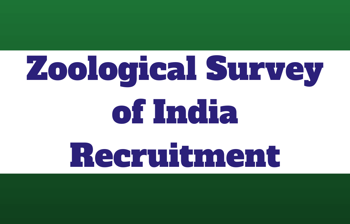 Zoological Survey of India Recruitment 2023 Notification Out for Various Posts_30.1