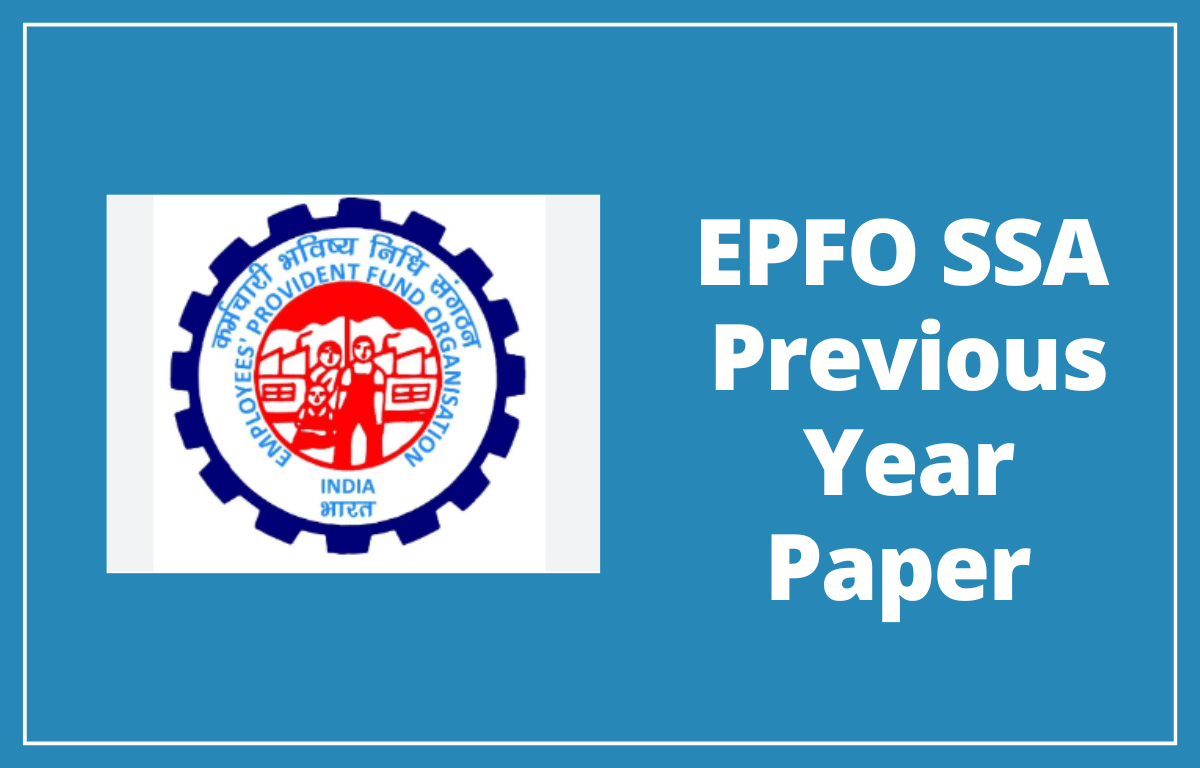 EPFO SSA Previous Year Paper, Download Free PDF_30.1