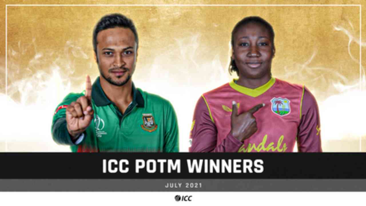 Shakib Al Hasan, Stafanie Taylor voted ICC players of the month for July |ഷാക്കിബ് അൽ ഹസൻ, സ്റ്റഫാനി ടെയ്‌ലർ ജൂലൈയിലെ ICC കളിക്കാരെ തിരഞ്ഞെടുത്തു_30.1