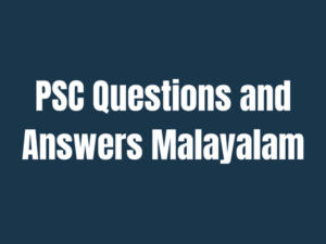 PSC Questions and Answers