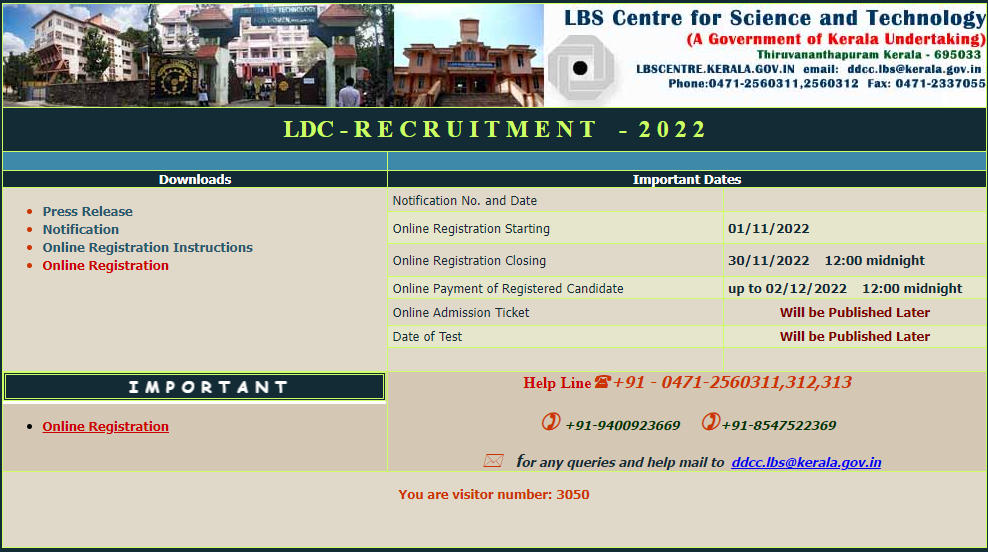 Kerala LBS Center LDC Recruitment 2022 Eligibility & Vacancy_50.1