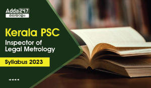 Kerala PSC Inspector of Legal Metrology Syllabus 2023