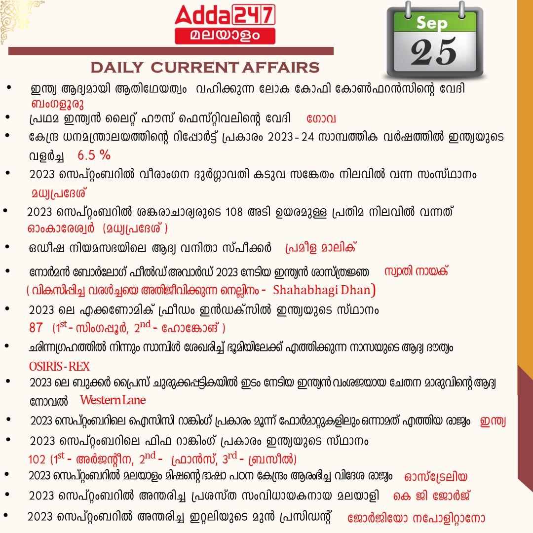 Daily CA 25 Sep 2023