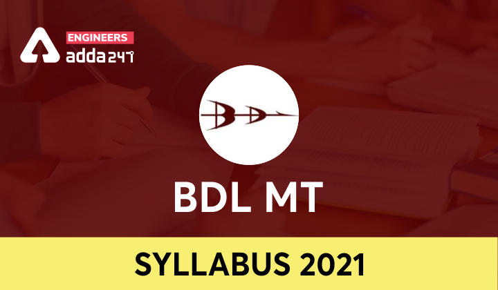BDL MT Syllabus 2021, Download Official PDF_30.1