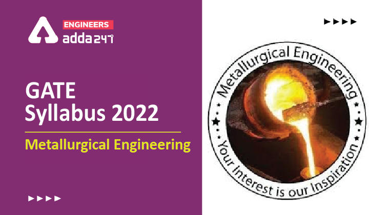 GATE Syllabus 2022 Metallurgical Engineering, Check Detailed Syllabus Here_30.1