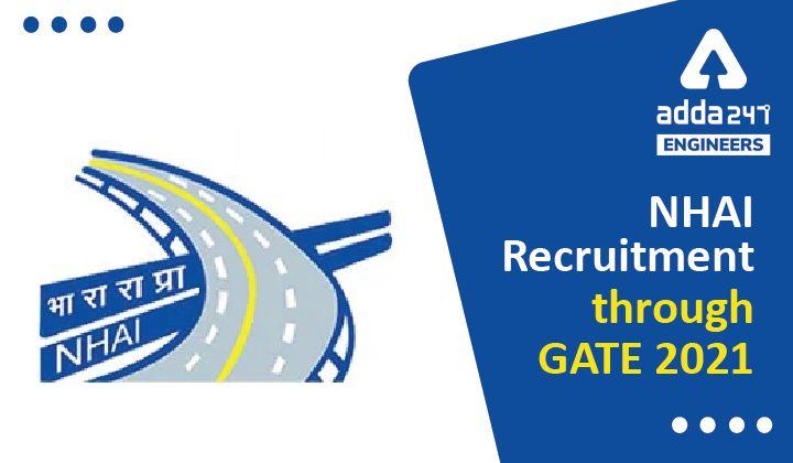 NHAI RECRUITMENT 2022, Apply for 11 Young Professionals (Tech) through GATE_30.1