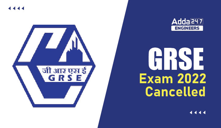 GRSE Exam 2022 Cancelled, Check Details about GRSE Exam Cancelled_30.1