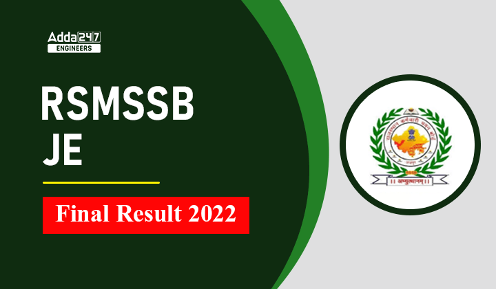 RSMSSB JE Final Result 2022_30.1