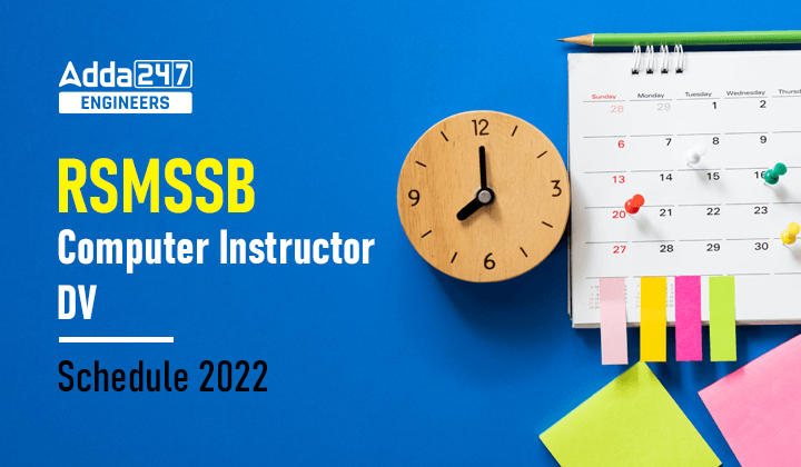 RSMSSB Computer Instructor DV Schedule 2022_30.1