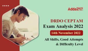 DRDO Exam Analysis 2022 - 14th November 2022