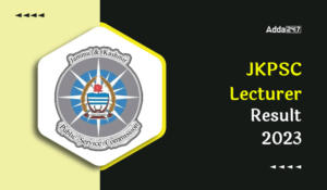JKPSC Lecturer Result 2023