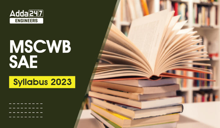 MSCWB SAE Syllabus 2023 and Exam Pattern, Download PDF_30.1