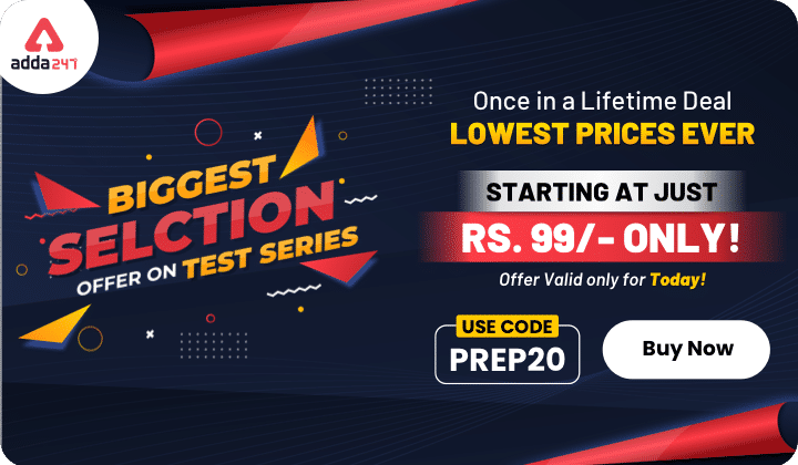 Biggest Selection Offer on Test Series: Starting at just Rs.99/- [Use Code : PREP20]_30.1