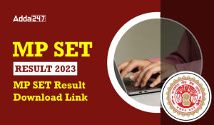MP SET Result 2023, MP SET Result Download Link