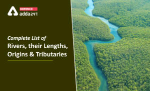 Complete List of Rivers, their Lengths, Origins and Tributaries